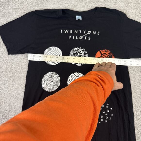 Vintage Twenty One Pilots Mens Medium Band T-Shirt Black Blurryface Album - Picture 4 of 6